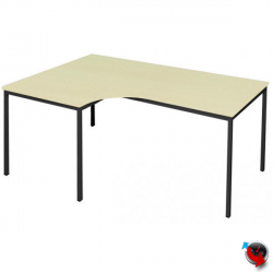 Freiformtisch-Winkel Schreibtisch 200 cm Ahorn Dekor Winkel links - Maß: 200 x 120/80 cm - Lieferzeit ca. 6 Wochen !!!